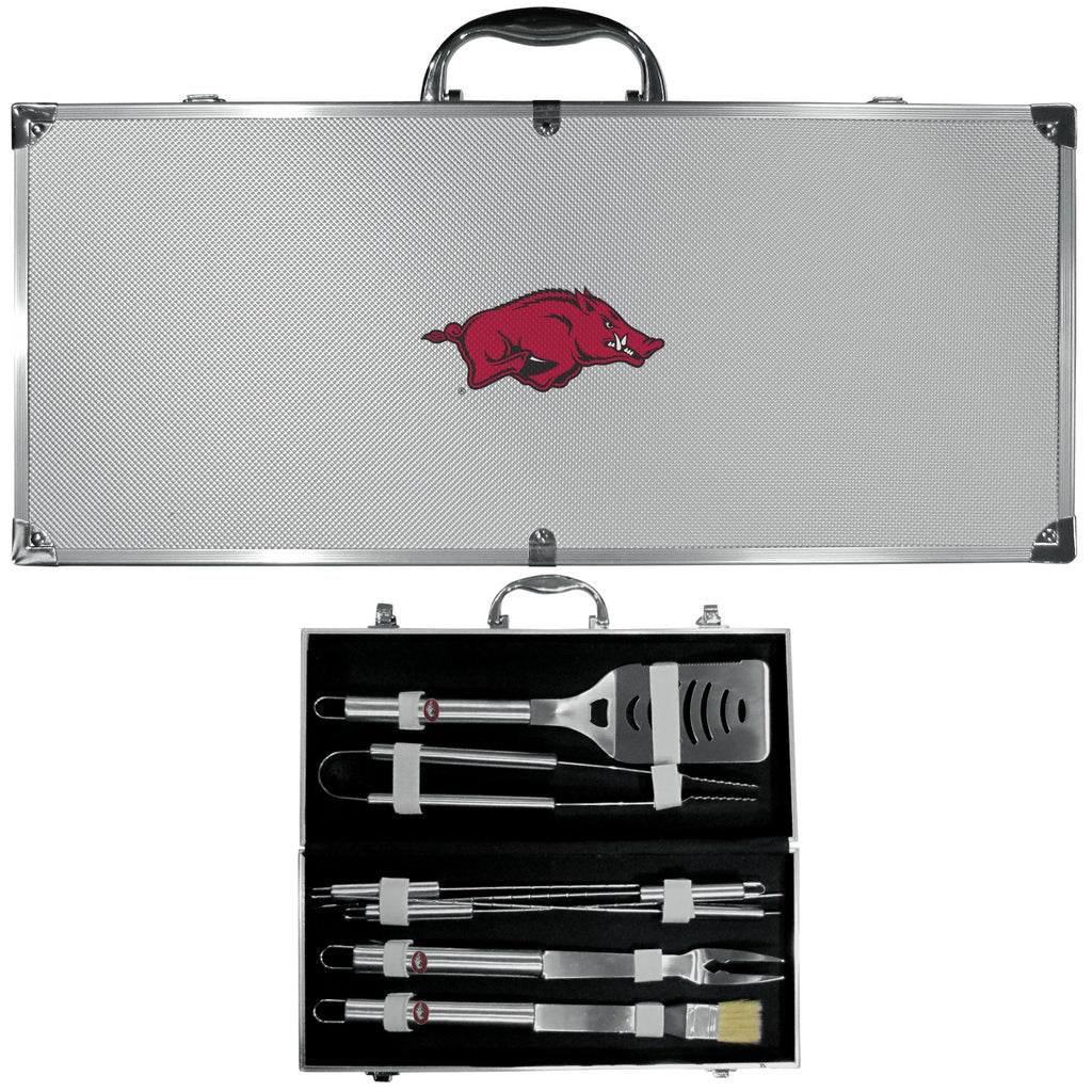8 PC Stainless Steel BBQ Set with Metal Case S17562