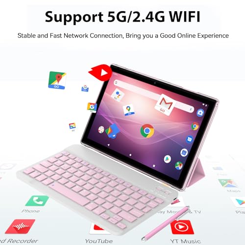 18GB RAM 128GB ROM 2TB Expandable 2 in 1 Tablet with Keyboard Case Mouse Stylus O999