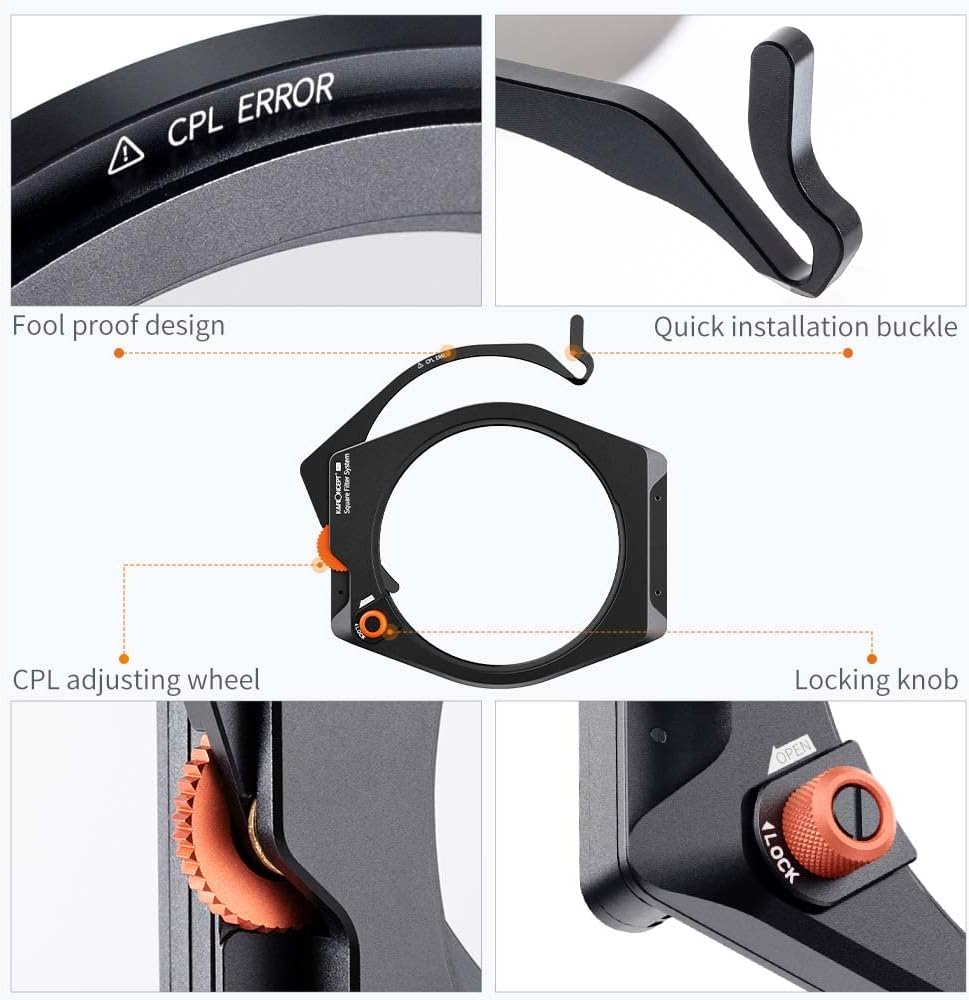 Camera Lens Square Filter Holder System Kit Q1518
