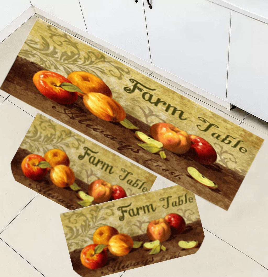 Multicolor 3PC Kitchen Rug Set F358661