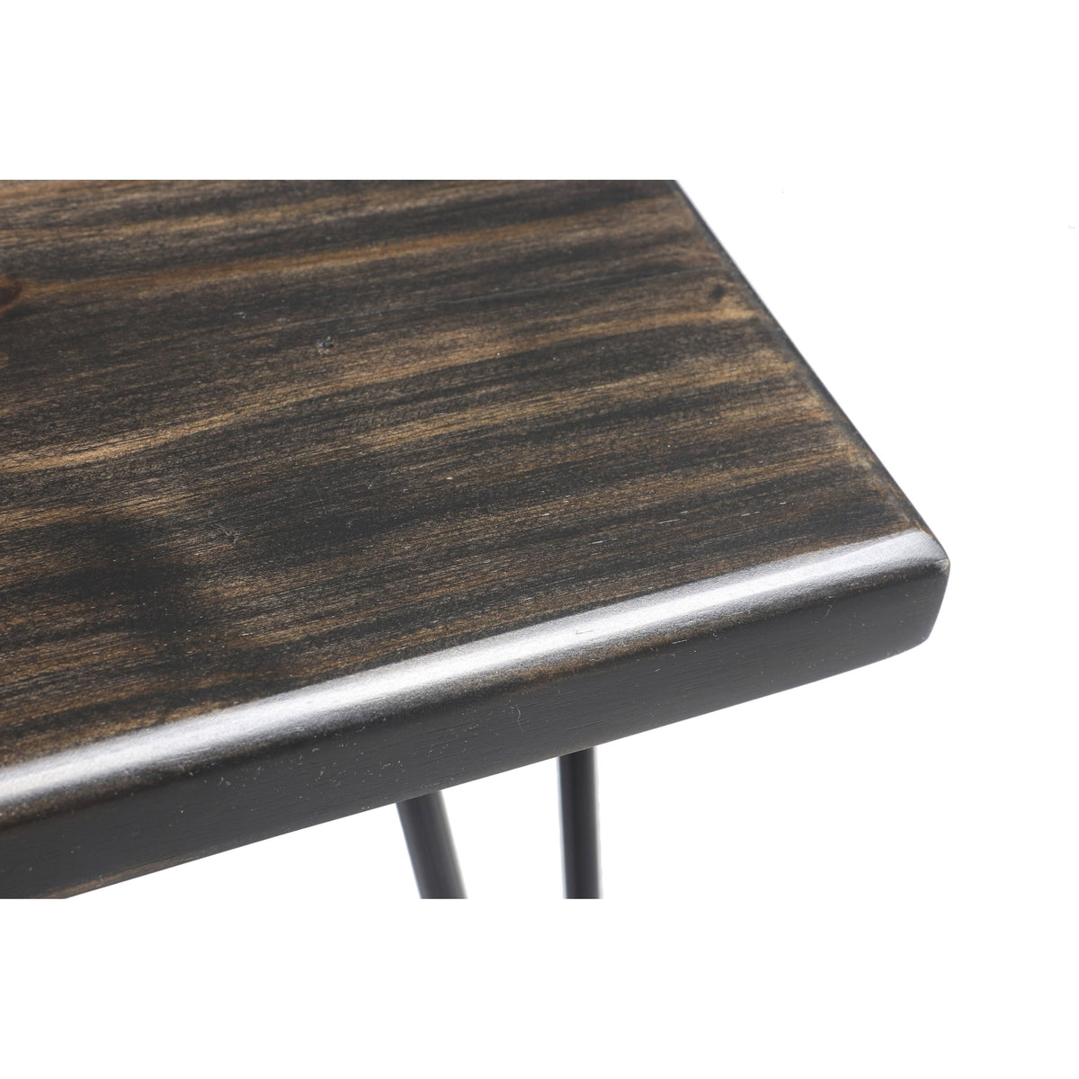 Weathered Gray Wood Bench P8415