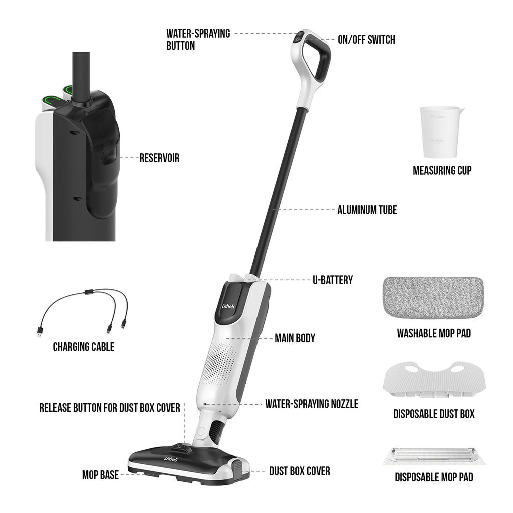 Cordless 2-in-1 Hard Floor Stick Vacuum Mop Cleaner X17427