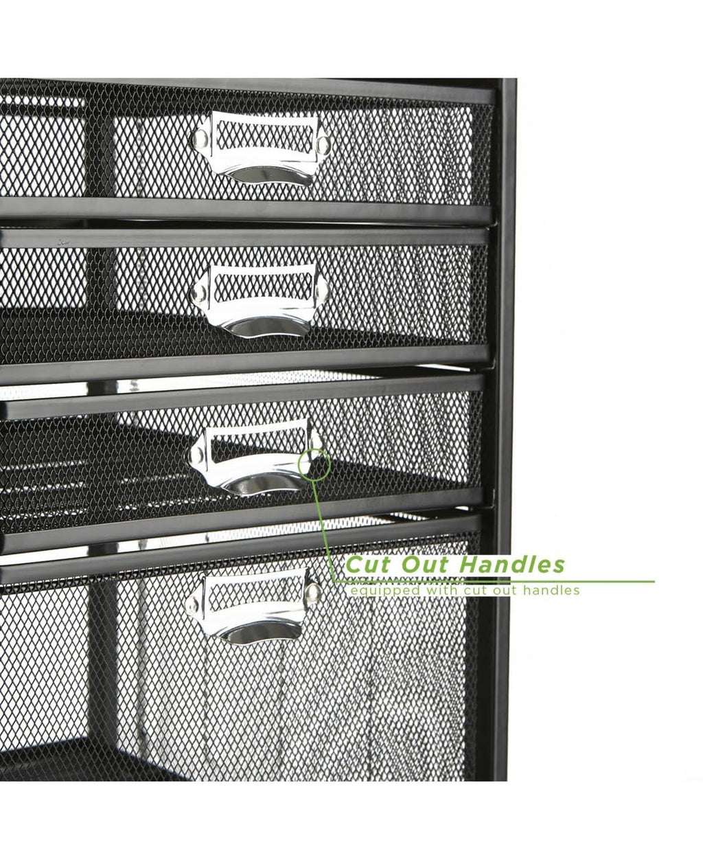 5-Tiered Drawer Storage Cart Black Z5783