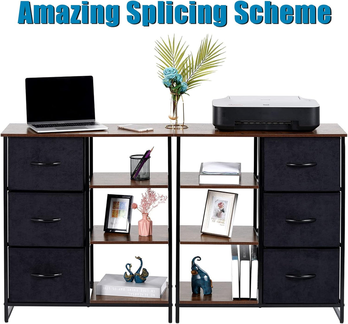 3 Drawer Dresser with Shelves J690