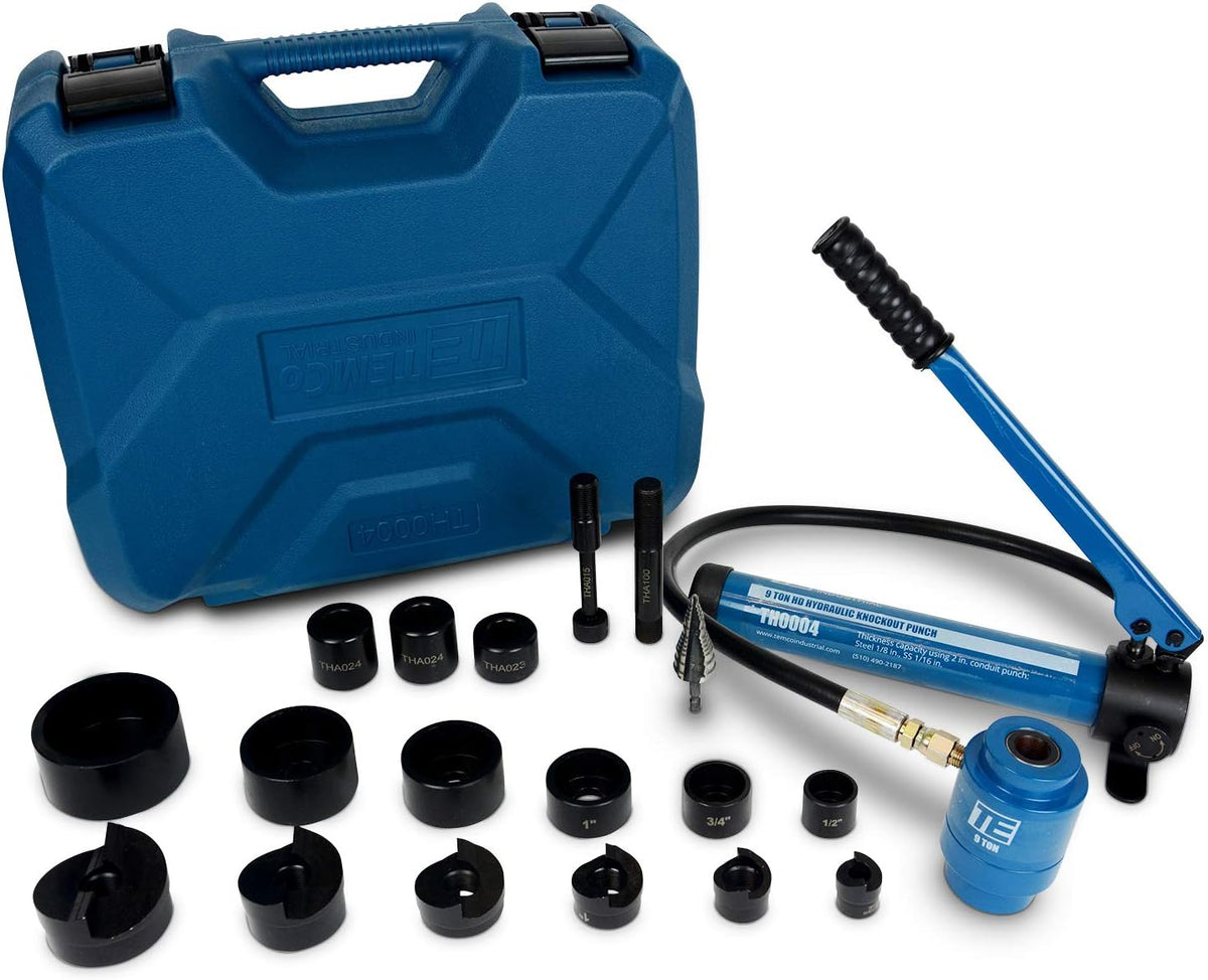 Hydraulic Knockout Punch Electrical Conduit Hole Cutter Set F14660