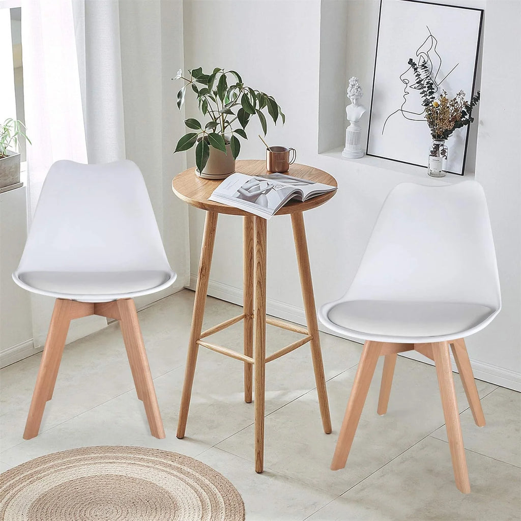 White Set of 4 Dining Chairs L59343