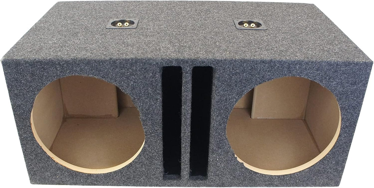 Dual 12" SPL Bass Subwoofer Sub Box Stereo Enclosure S5047