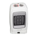 White Portable Oscillating Ceramic Fan Heater with Thermostat H245