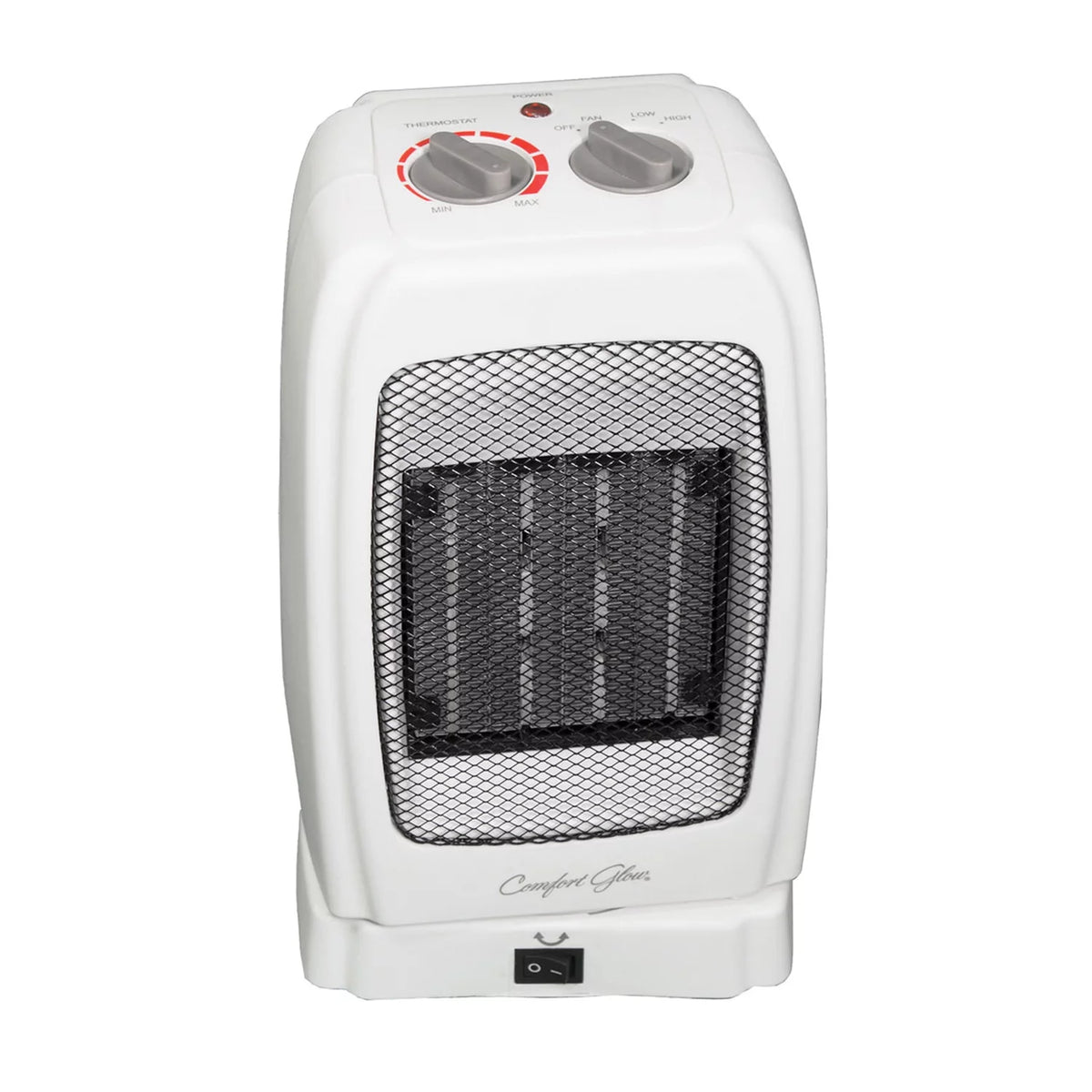 White Portable Oscillating Ceramic Fan Heater with Thermostat H245