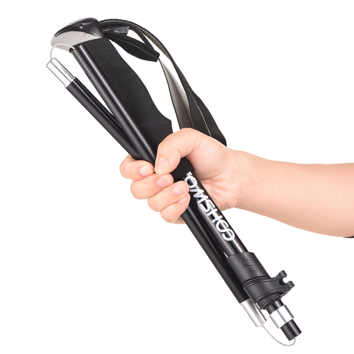 Trekking Pole Set Lightweight Five fold Walking Stick B529