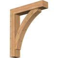 Thorton Block Smooth Bracket with Offset Brace, Western Red Cedar K662