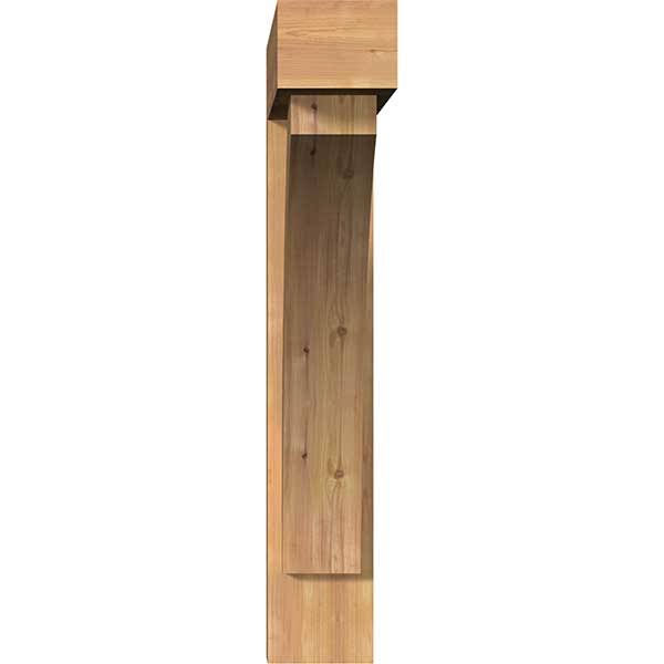 Thorton Block Smooth Bracket with Offset Brace, Western Red Cedar K662