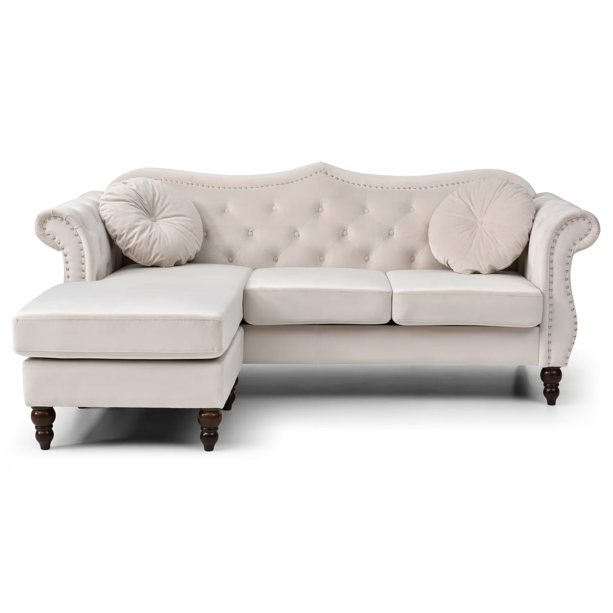 Ivory Sofa Chaise M671001