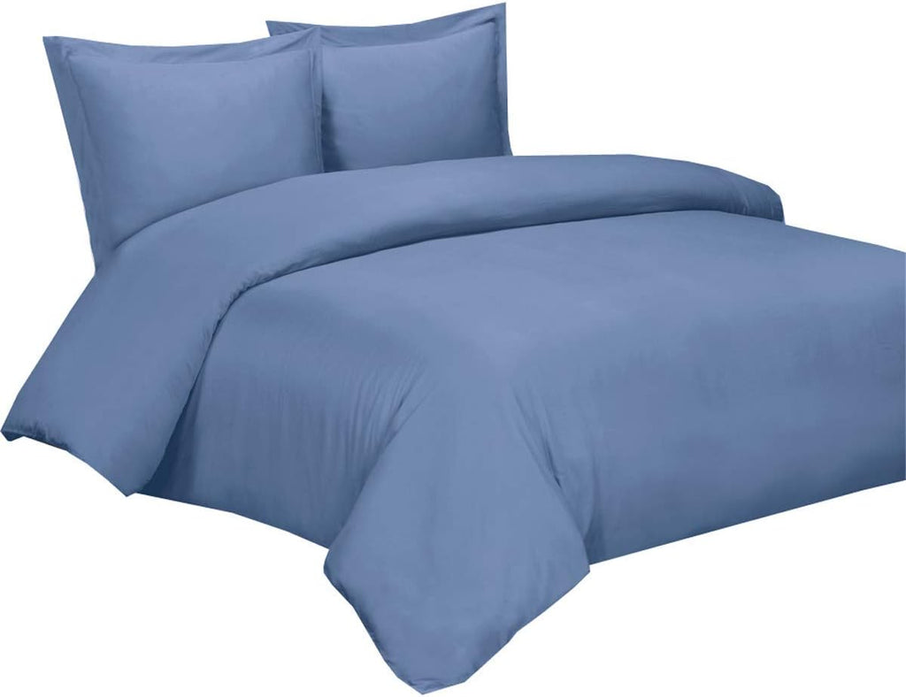 Bamboo Viscose Duvet Cover Set with Corner Ties, King / Cal King Size White H897626