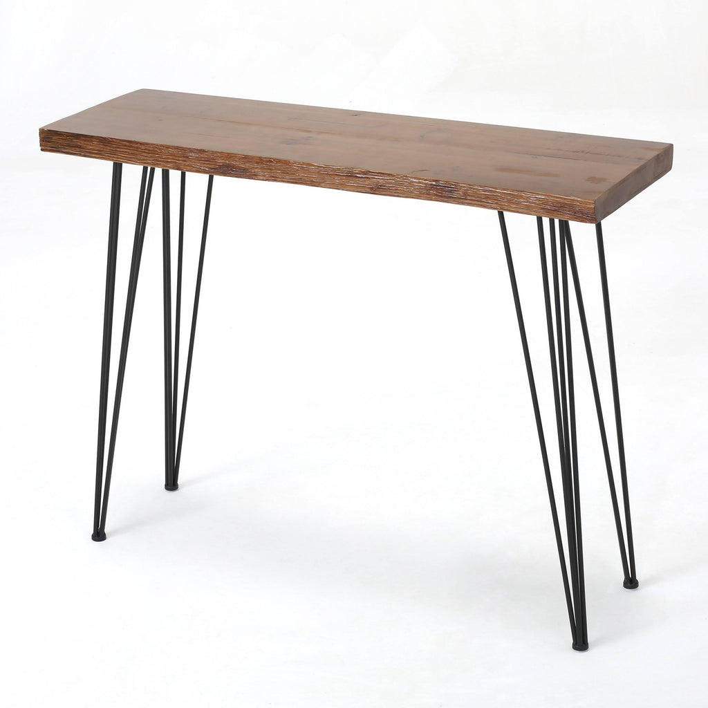 Industrial Faux Live Edge Rectangular Bar Table R515209