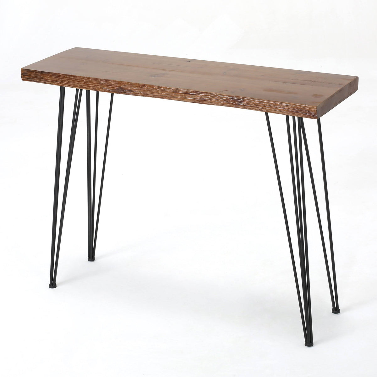 Industrial Faux Live Edge Rectangular Bar Table R515209
