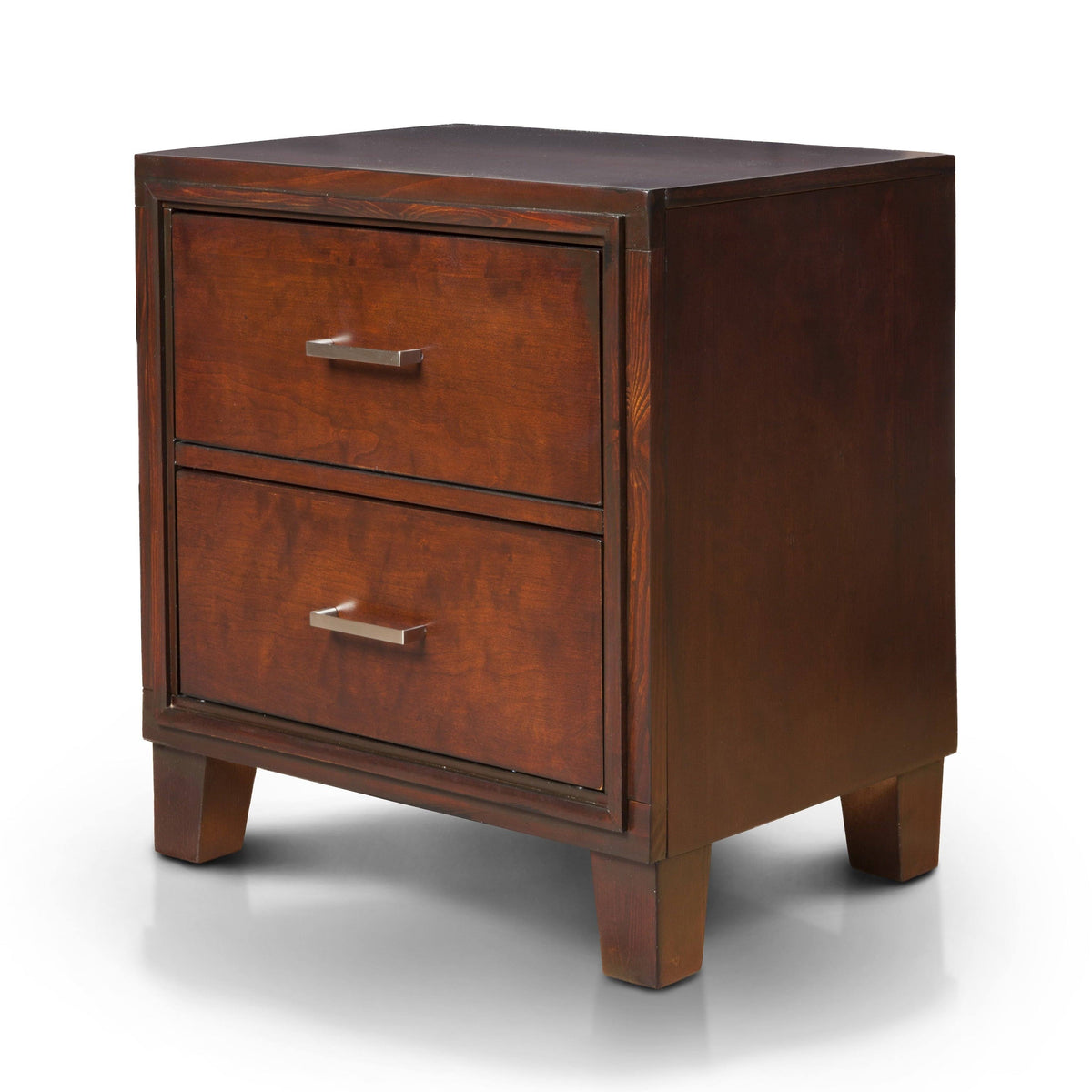 Cherry Solid Wood Nightstand 2 Drawer N222