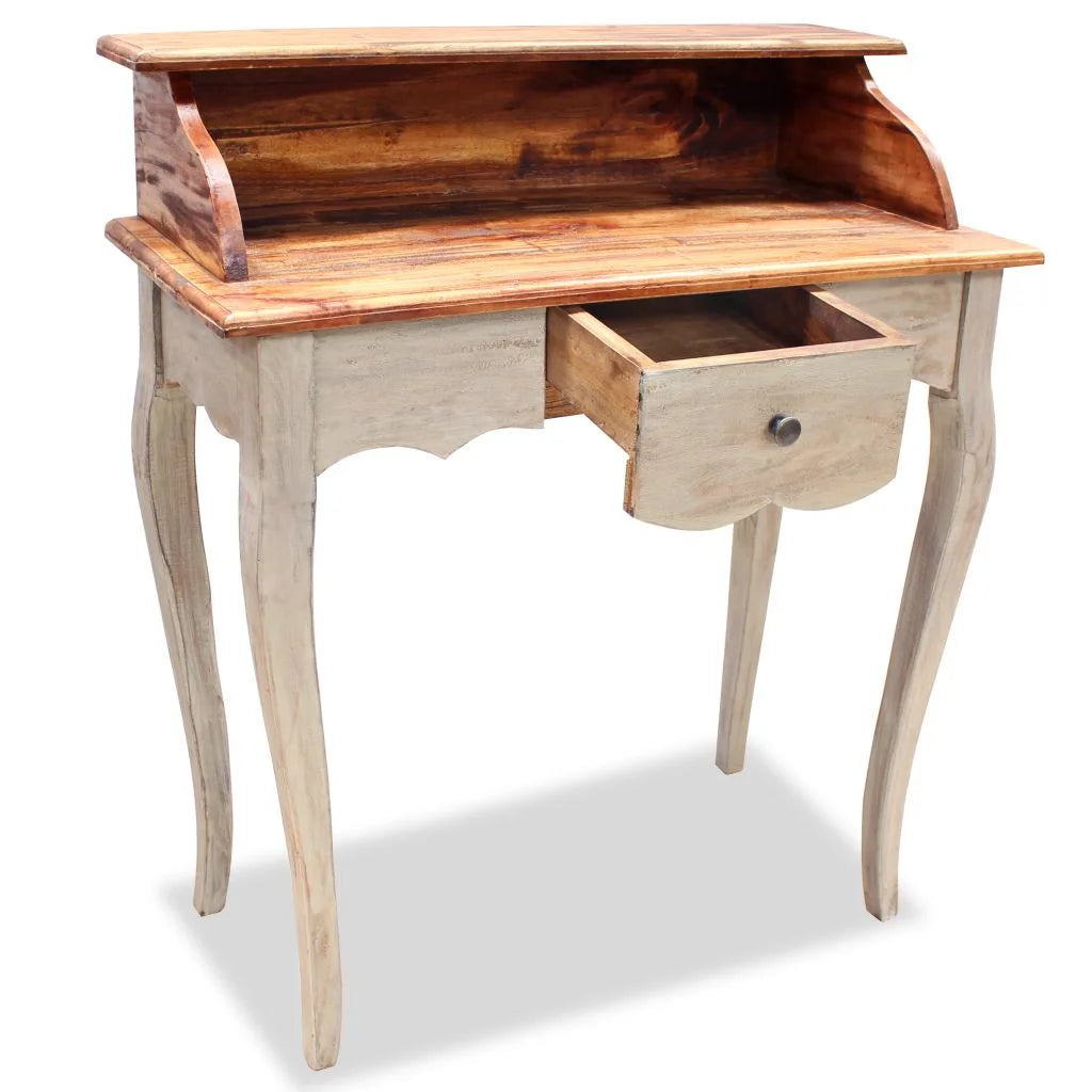 Solid Reclaimed Wood Writing Desk X63563