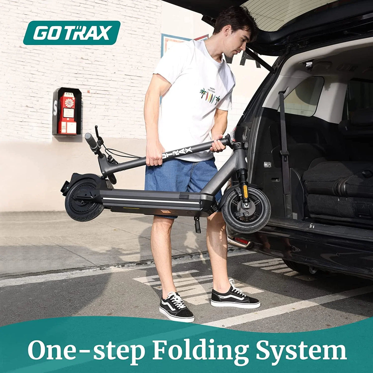 500W Electric Scooter with 10 Air-Filled Tires P5379