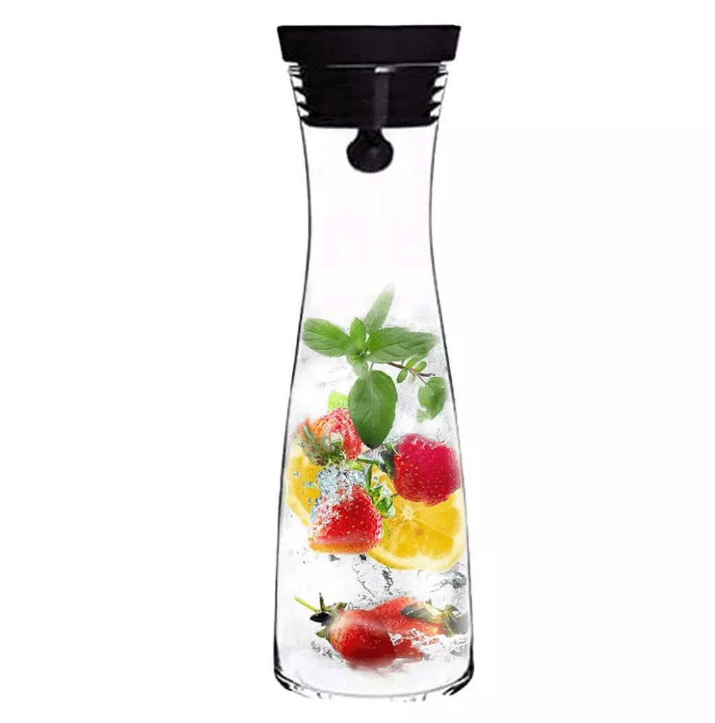 50 oz Glass Pitcher with Stainless Steel Lid and Brush T137664