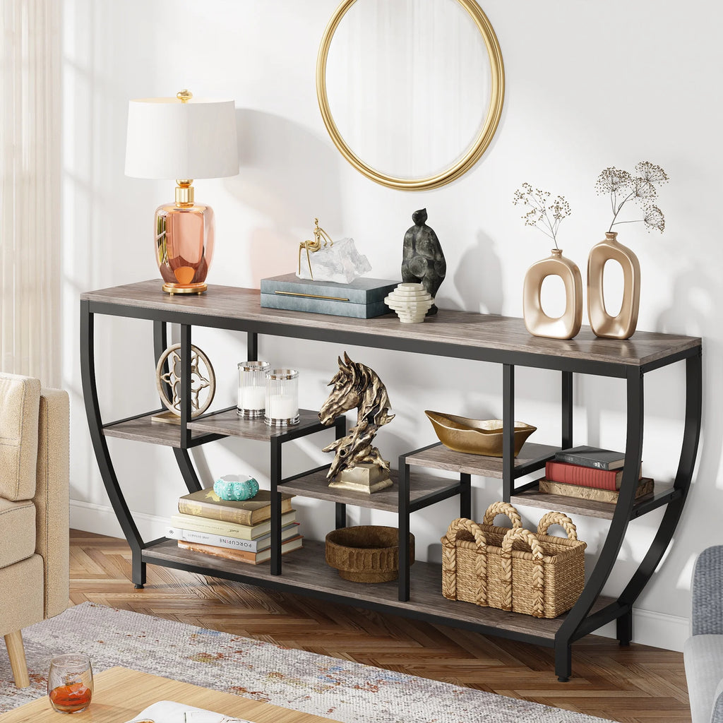 70.9 Inches Console Table with Shelves V8411