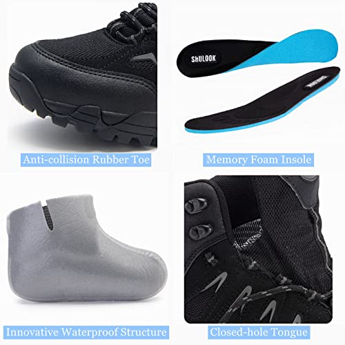 Men's Waterproof Non-Slip Lightweight Mid Top Hiking Boots I804