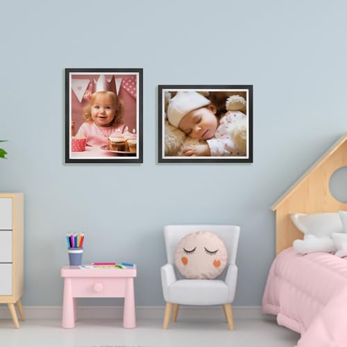 2 Pack 11 x 14in Black Shadow Box Frame with Adhesive Tape M5451