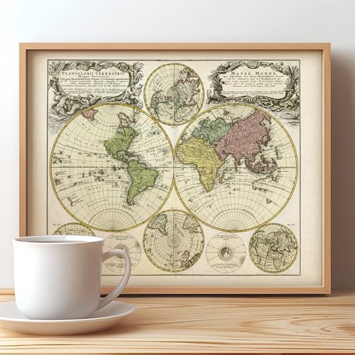 11x14 Unframed Old World Map Art Print I970545