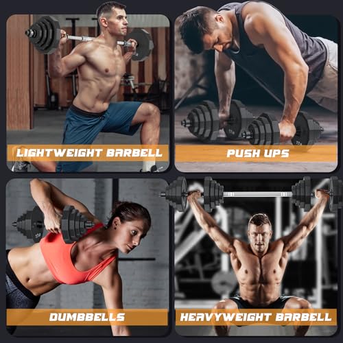 Adjustable Dumbbell Set with Solid Steel and Connector Q72949