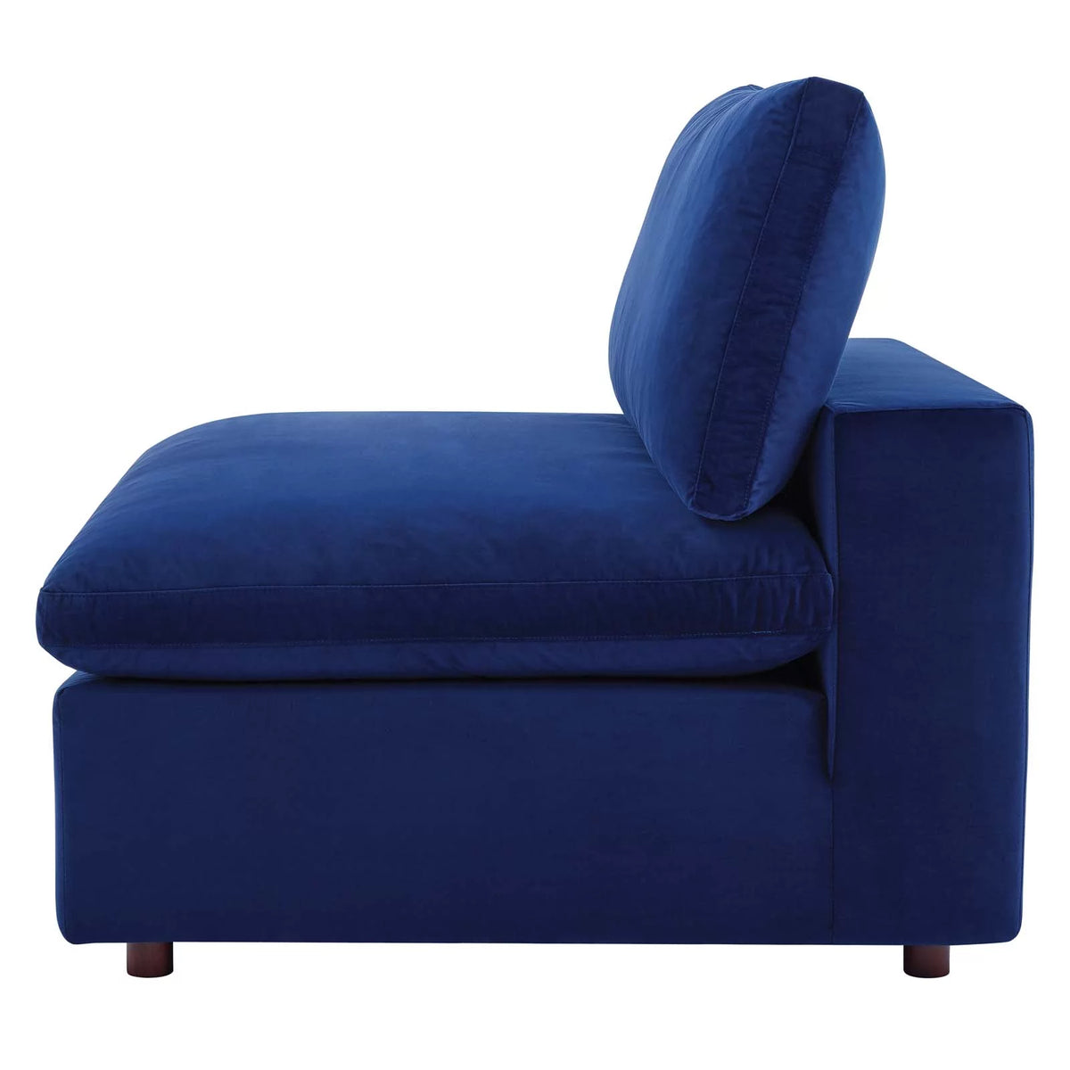 Blue Navy Velvet Sectional Sofa Set F657434