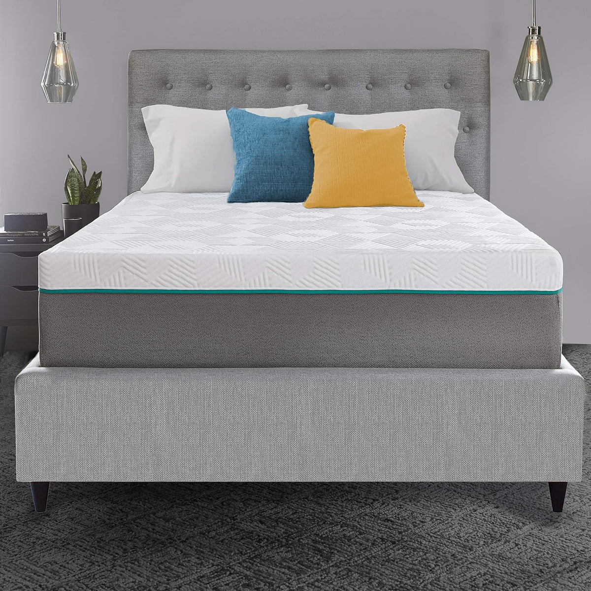 10 Inch Memory Foam Mattress, California King P176004