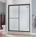 60x22 x 70x22 Rain Glass Framed Sliding Shower Door X7419