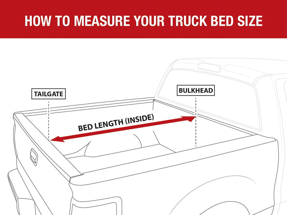 Soft Quad-fold Truck Bed Tonneau Cover 6'4 Bed I1756