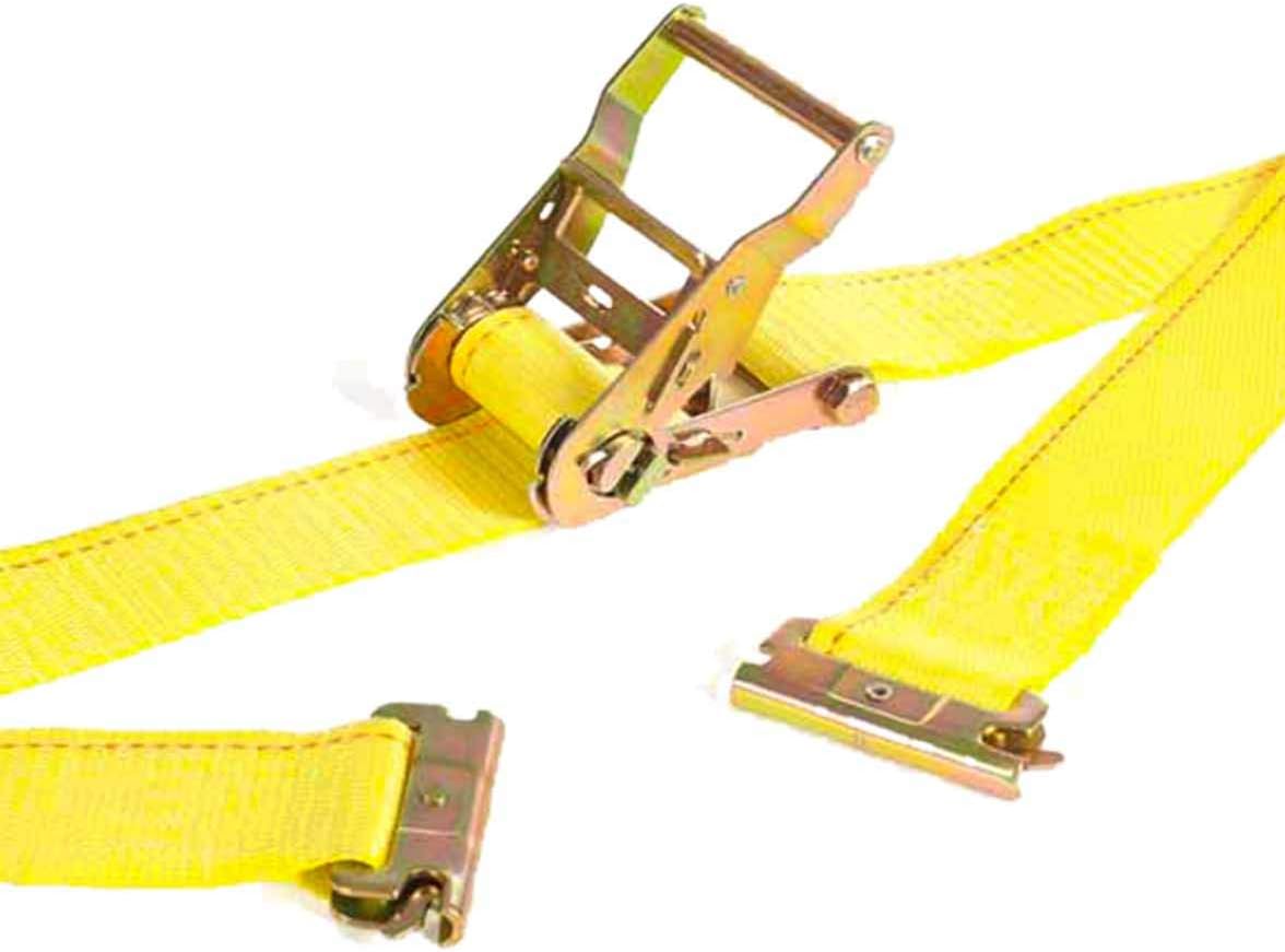 11 Pieces E-Track Tie-Down Kit with Black Rails and Ratchet Straps I993