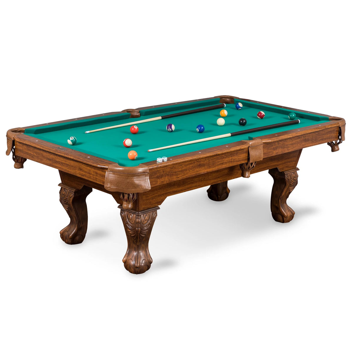 87" Green Billiard Pool Table B332