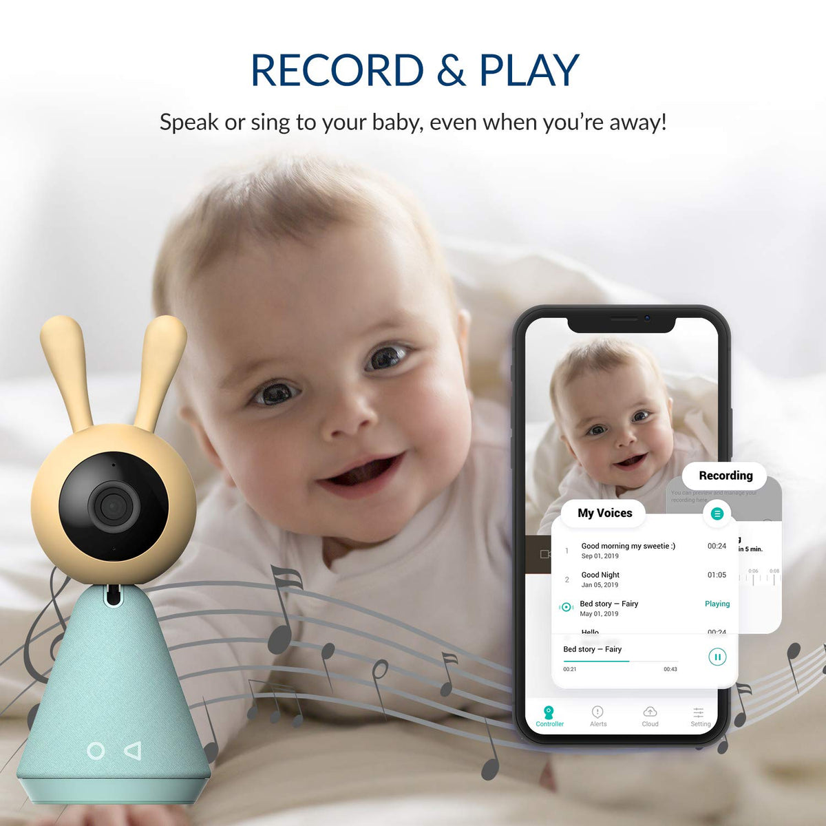 Smart Baby Monitor with Camera and Audio T26097