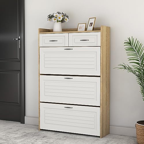 Shoe Cabinet with 3 Flip Drawers and 2 Drawers V805