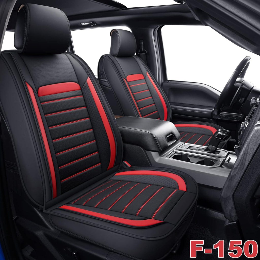 Faux Leather Car Seat Covers, Front Pair B6998