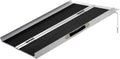 Aluminum Portable Skidproof PVC Carpeted Folding Wheelchair Ramp H78484