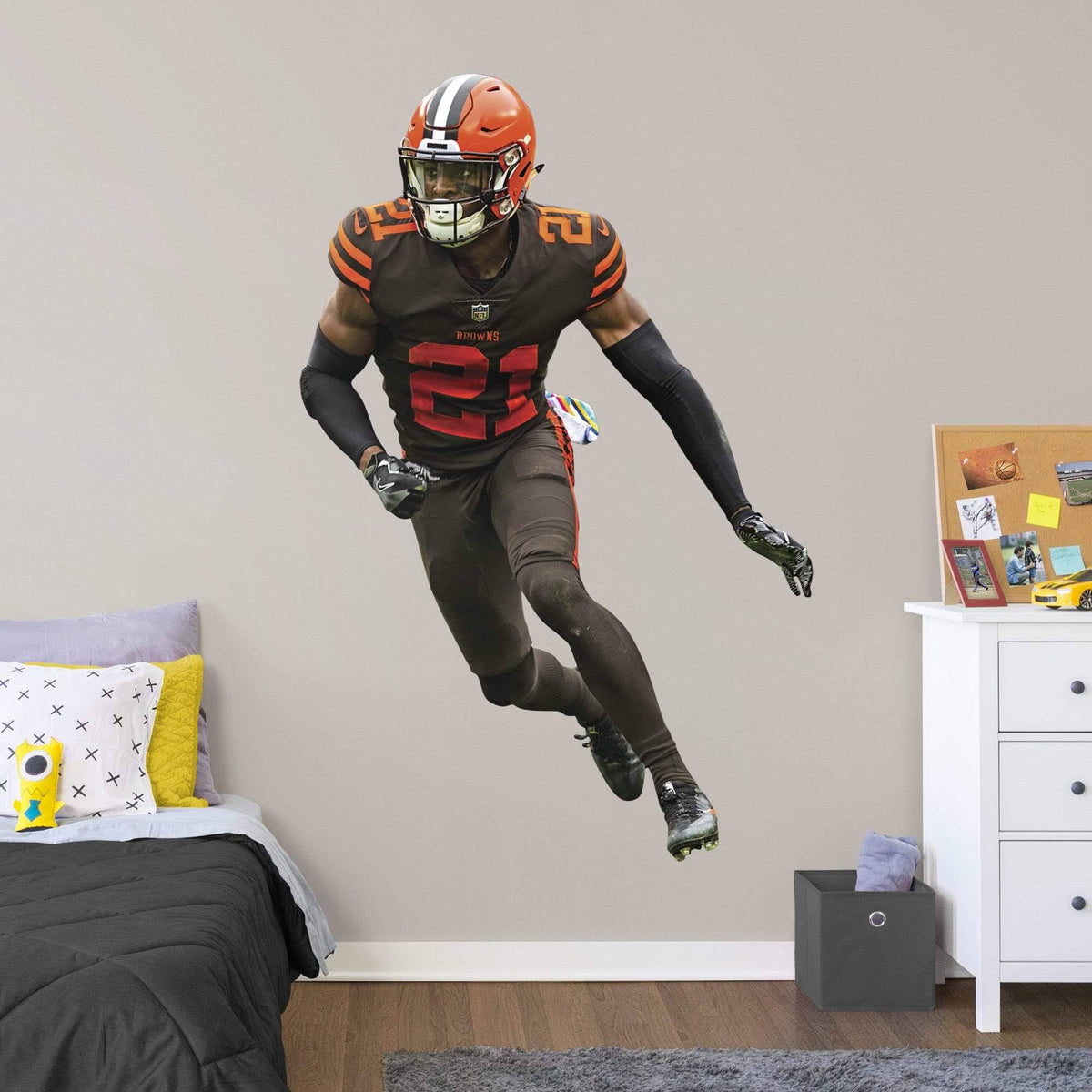 Officially Licensed NFL Removable Wall Decal Giant Athlete + 2 Wall Decals D682