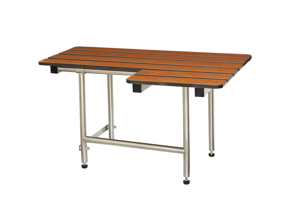 26-inch x 22.5-inch Bariatric Wall Mount Folding Transfer Bench Shower Seat with Legs P92549