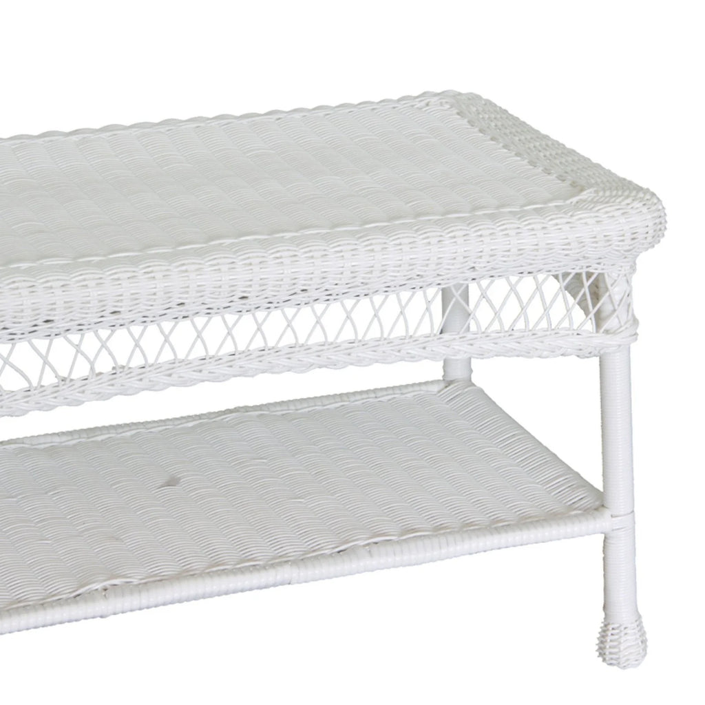 White Wicker Coffee Table D58578