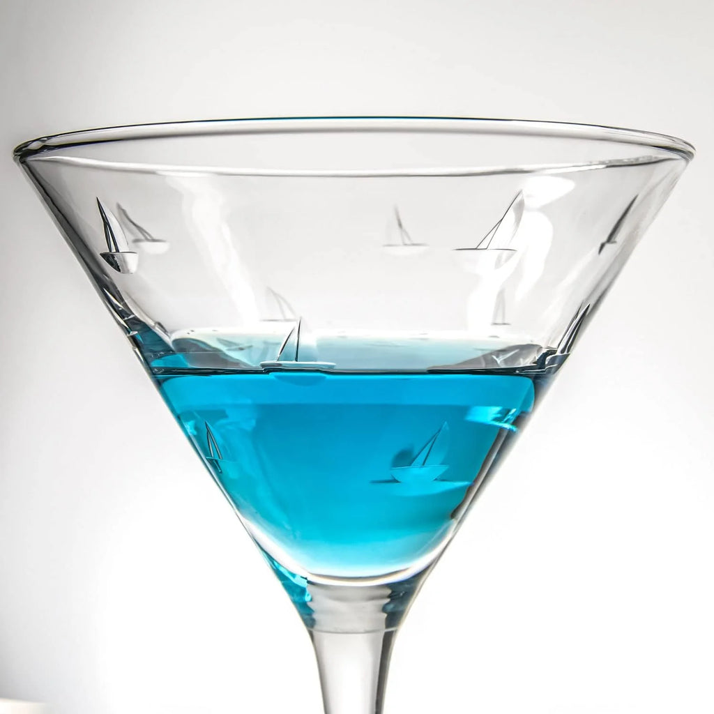 Set Of 4 Stemmed 10 Ounce Martini Glasses F898