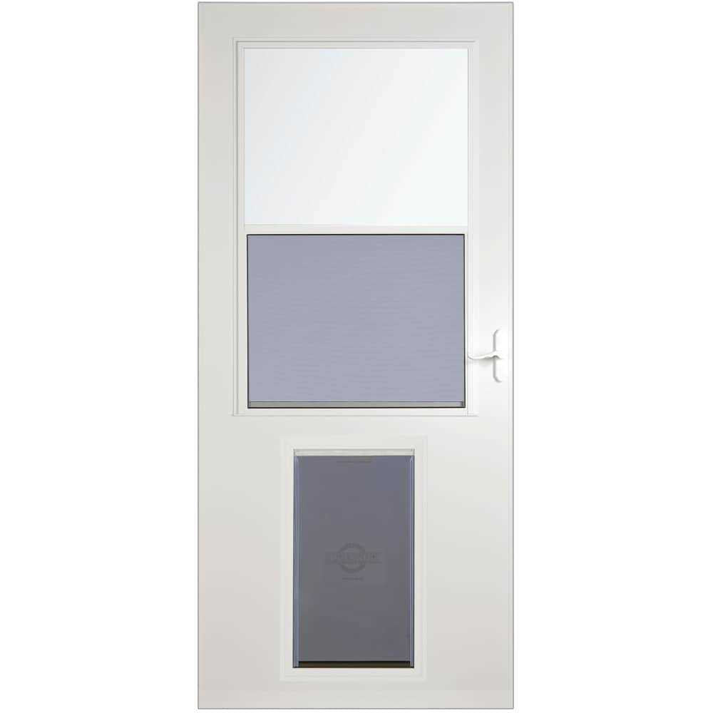 White High-view Wood Core Storm Door G242743