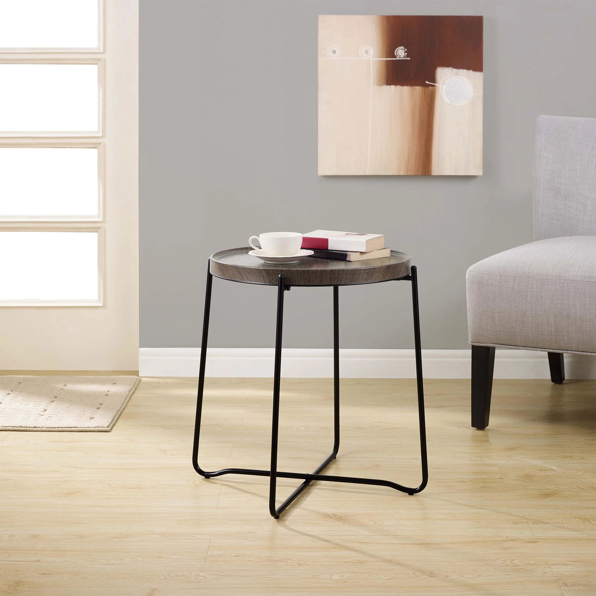 Foldable Round Side Table E4210