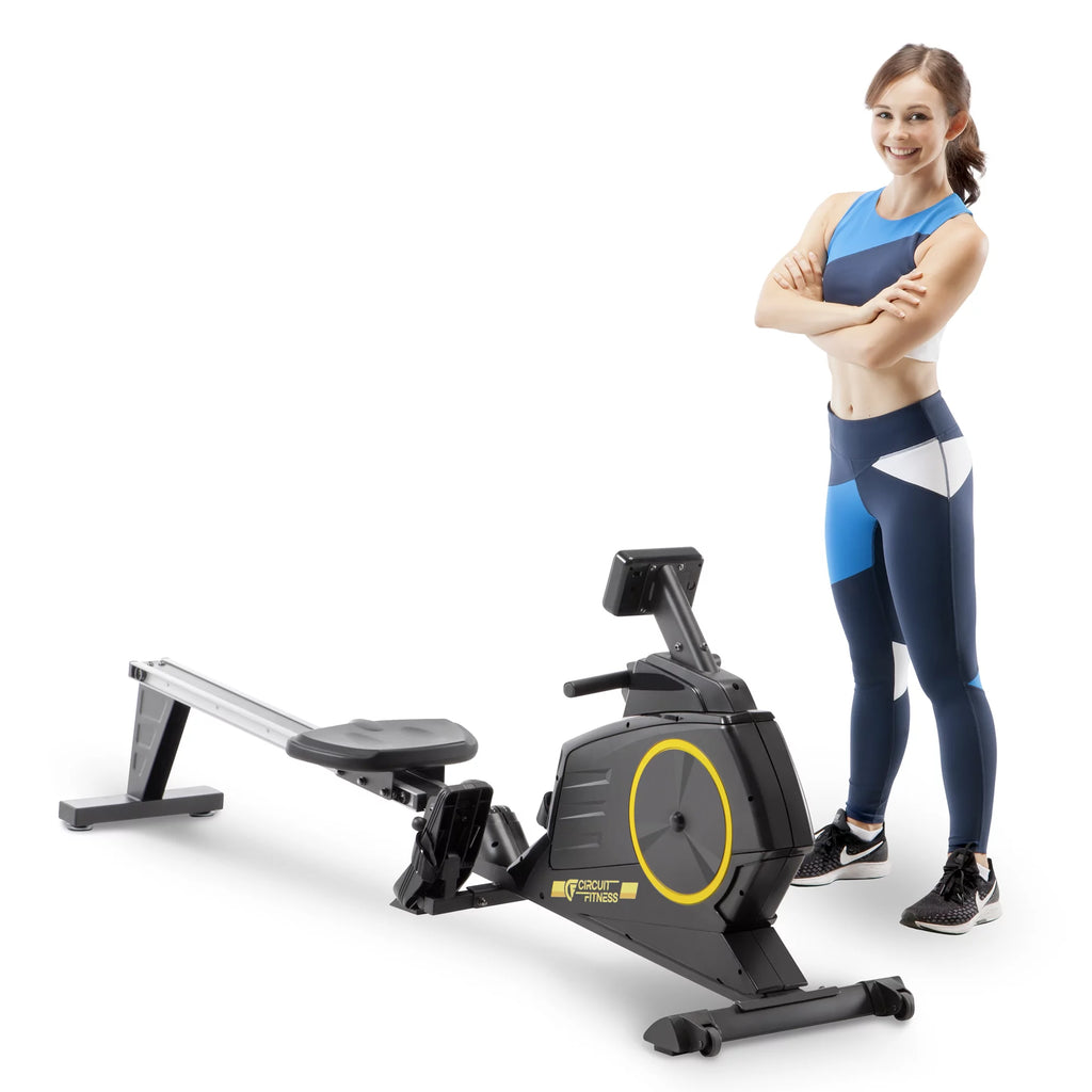 Foldable Magnetic Rowing Machine with 8 Resistance Settings U890536