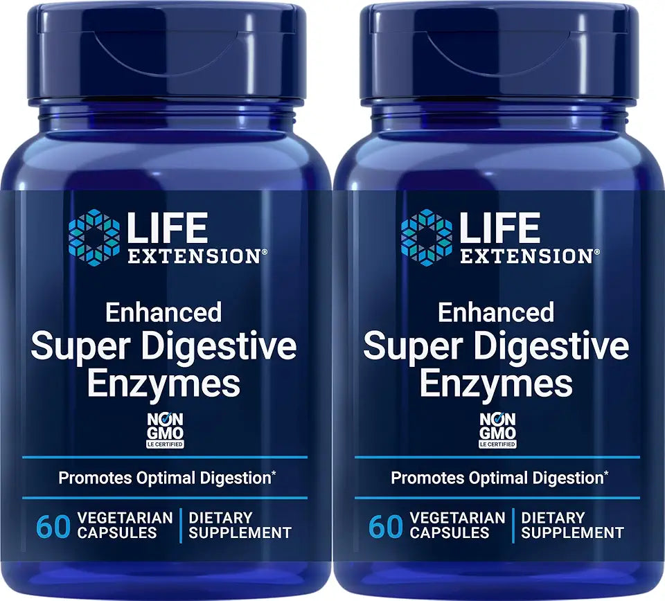 60 Vegetarian Capsules Digestive Enzymes Pack of 2 C97270