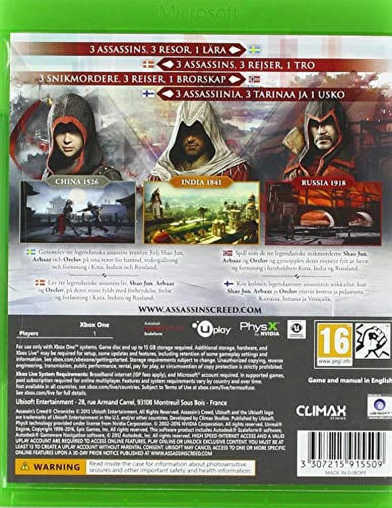 Assassins Creed Chronicles Xbox One B3329