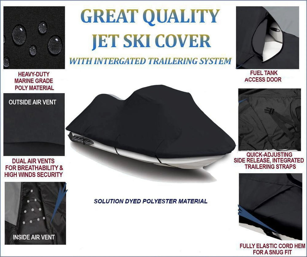 Black 600 Denier Jet Ski PWC Cover W78211