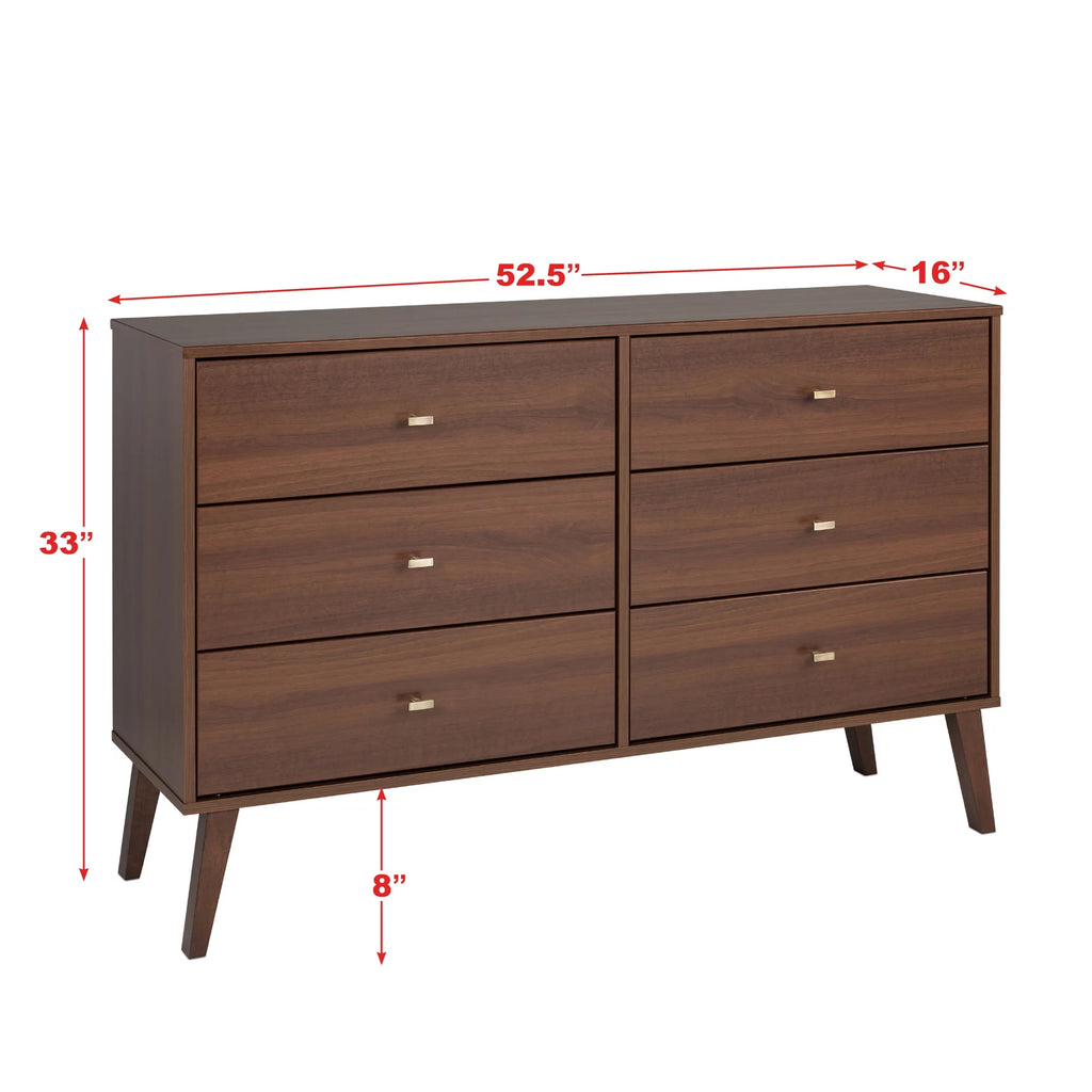 6 Drawer Wooden Dresser A282657
